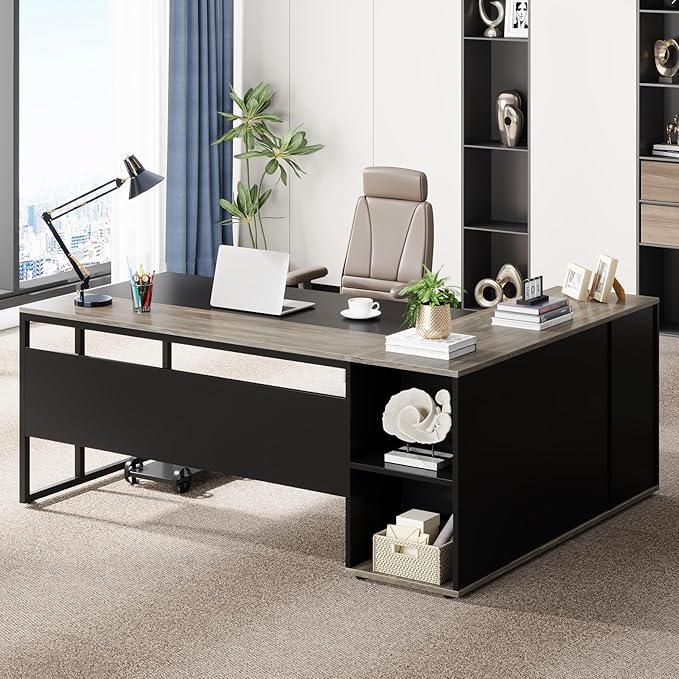 Tribesigns 71 inch Executive Desk, L Shaped Desk by Tribesigns