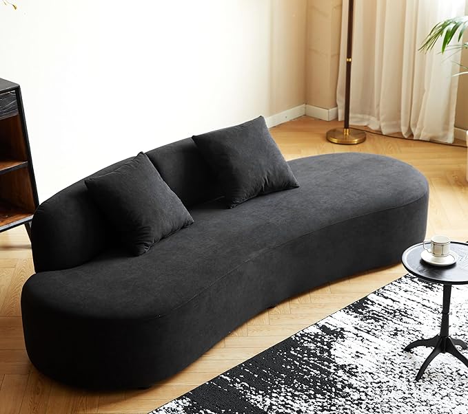 Container Furniture Direct 90" Curved Sofa - Image 4