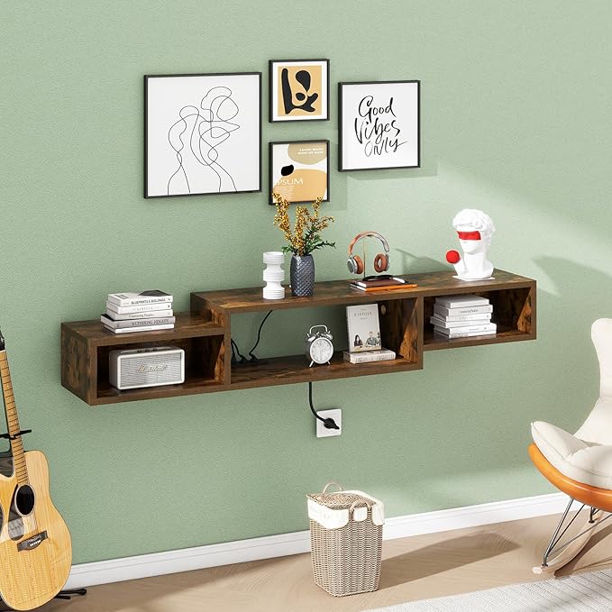 IBUYKE 59" Floating TV Stand Wall Mounted - Image 7