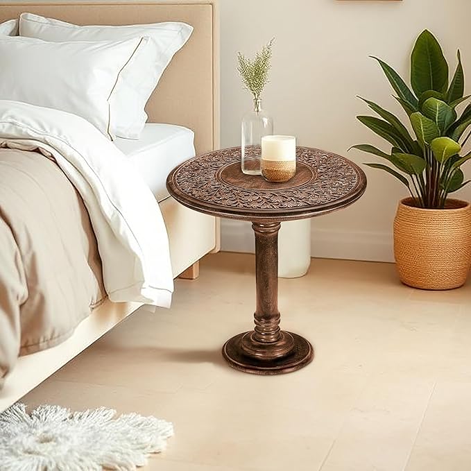 Wooden End Table for Living Room - Image 9