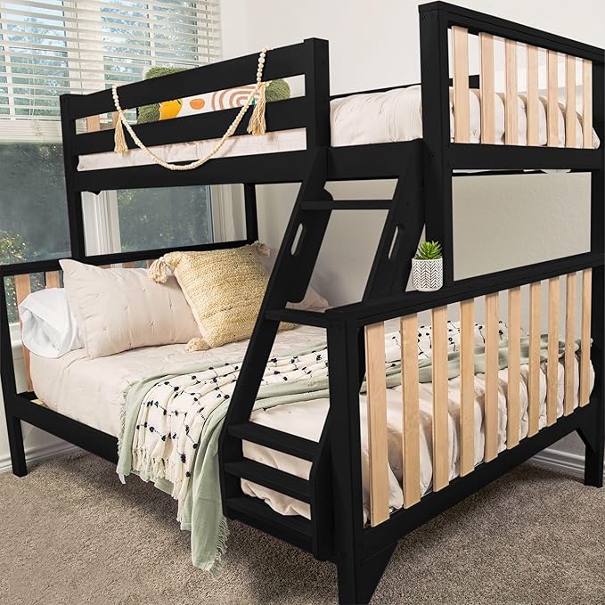 Max & Lily Bunk Bed, Scandinavian Modern Bunk Bed, Solid Wood Twin Over Full by MaxLily