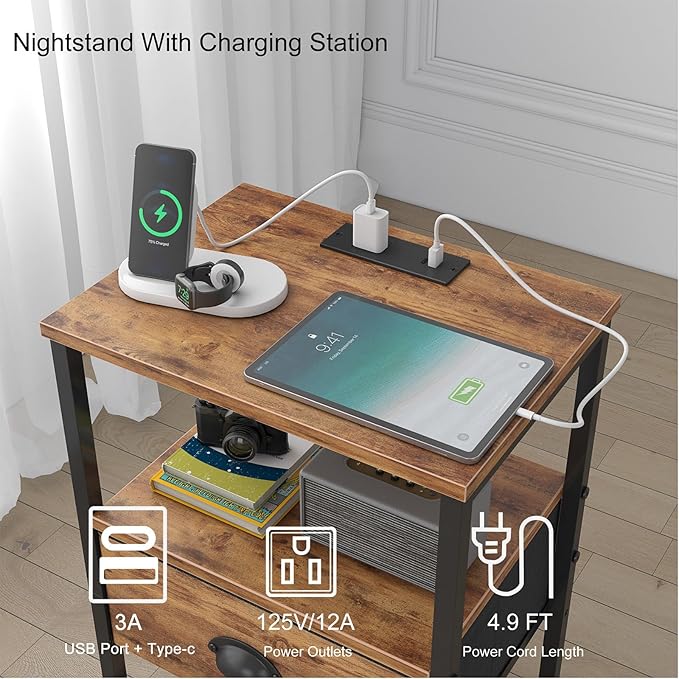 Nightstands Set of 2, Night Stands - Image 4