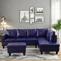 Convertible Leather Sectional Couch, Modern L Shaped Couch by ChicFurnit