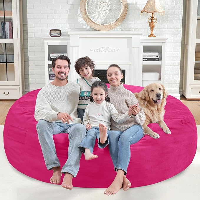 7FT Bean Bag Chair, Large Bean Bag Chairs - Image 2