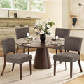 COLAMY Mid Century Modern Dining Chairs Set of 4, Upholstered Kitchen Chairs by COLAMYINC