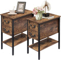 VECELO End Tables, Narrow Nightstand by VECELO