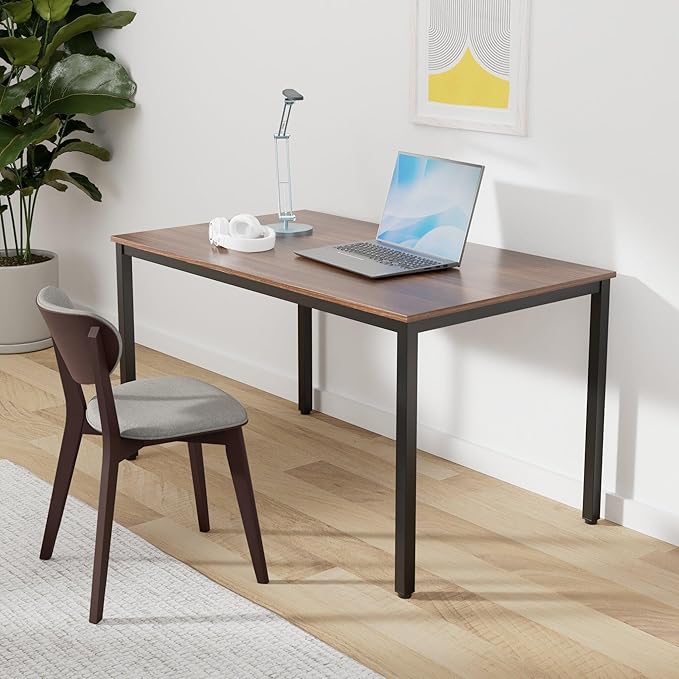 POPRUN Writing Computer Office Desk 59 Inch（60"x 30"） Home Office Wooden - Image 2