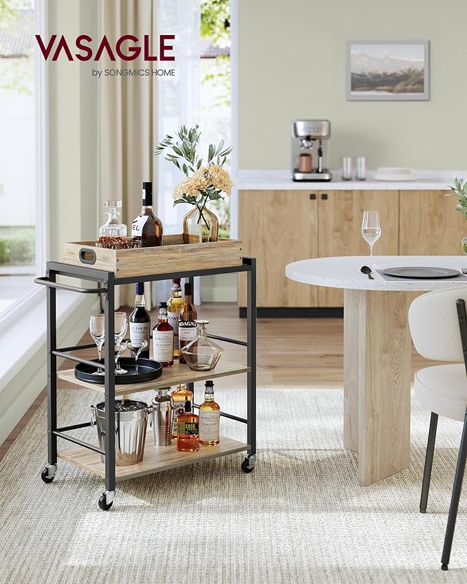 VASAGLE Kitchen Serving Cart - Image 2