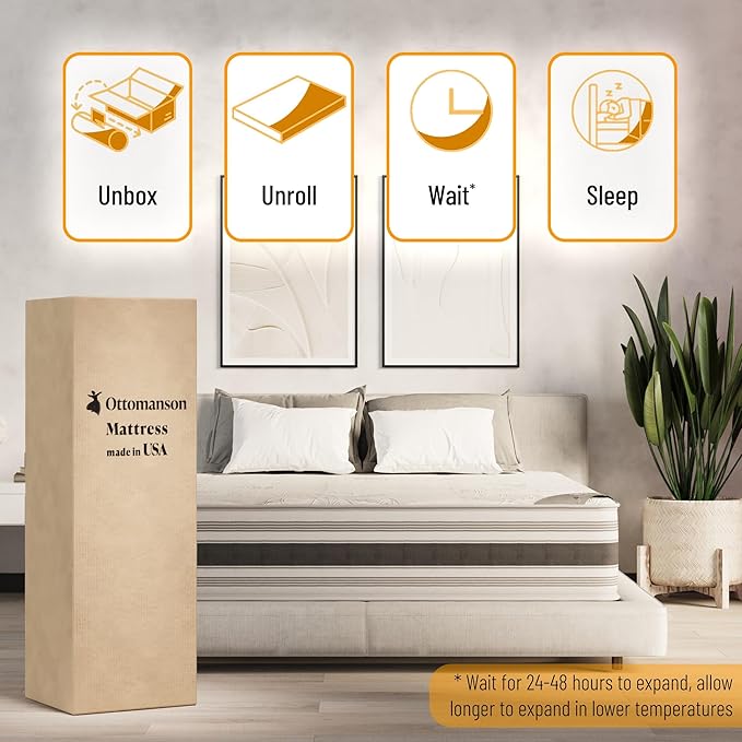 Ottomanson Full 12" Hybrid Mattress - Image 7