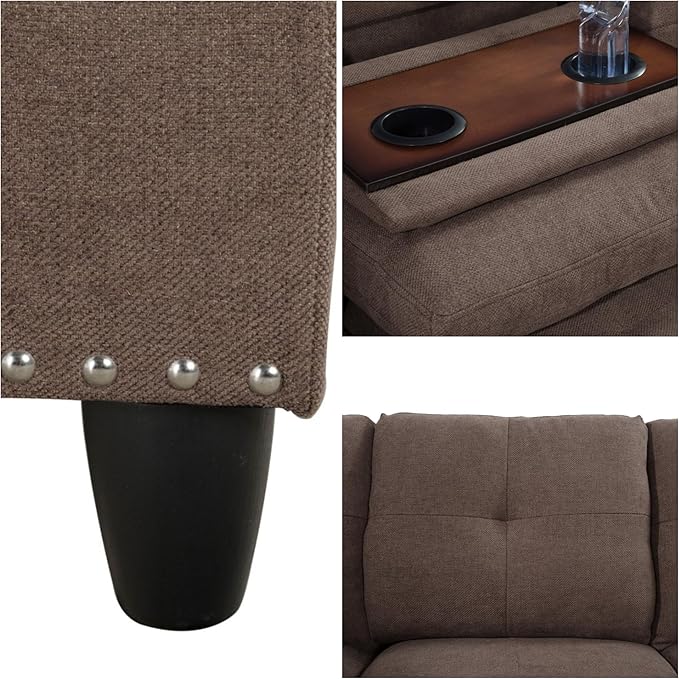 L-Shaped Sectional Sofa, Modern Sectional Couches Home Sofas - Image 6