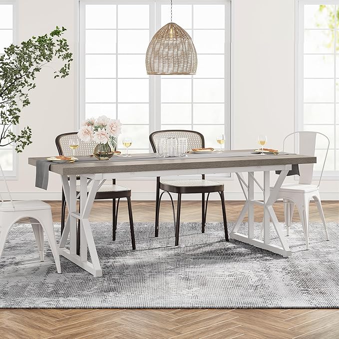 Tribesigns Farmhouse Dining Table - Image 4