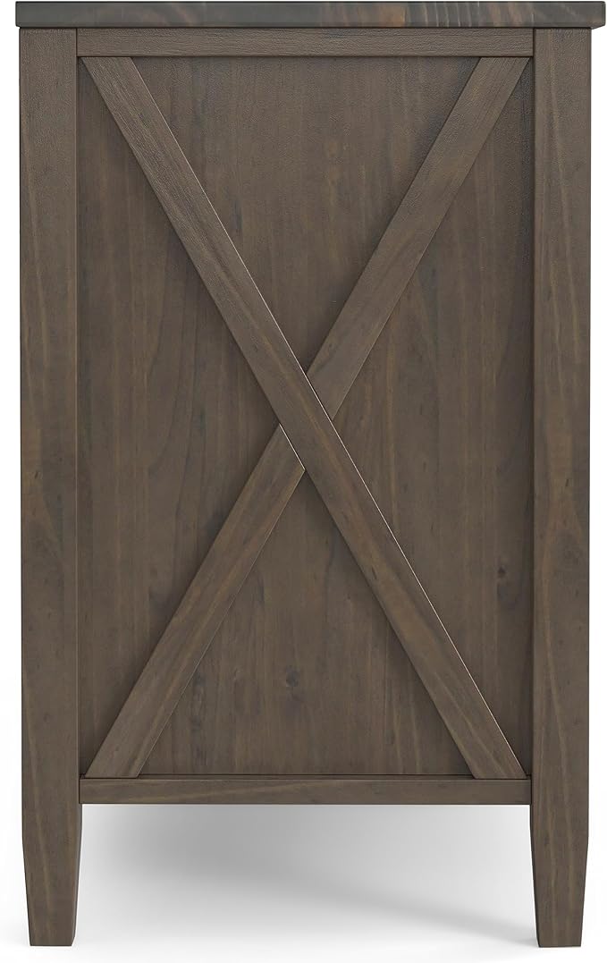 SIMPLIHOME Ela SOLID WOOD 24 Inch Wide Transitional Bedside Table in Smoky Brown - Image 6