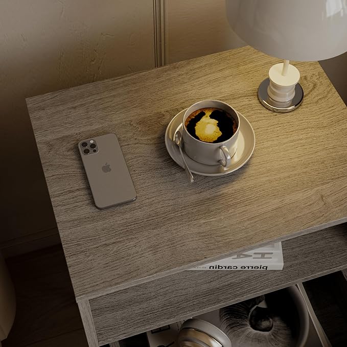 Rattan Nightstand, Farmhouse Bedside Table - Image 5