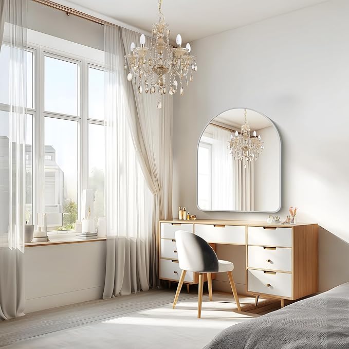 FORBATH Arched Bathroom Mirror 40x30 Inch, Arched Mirror - Image 3