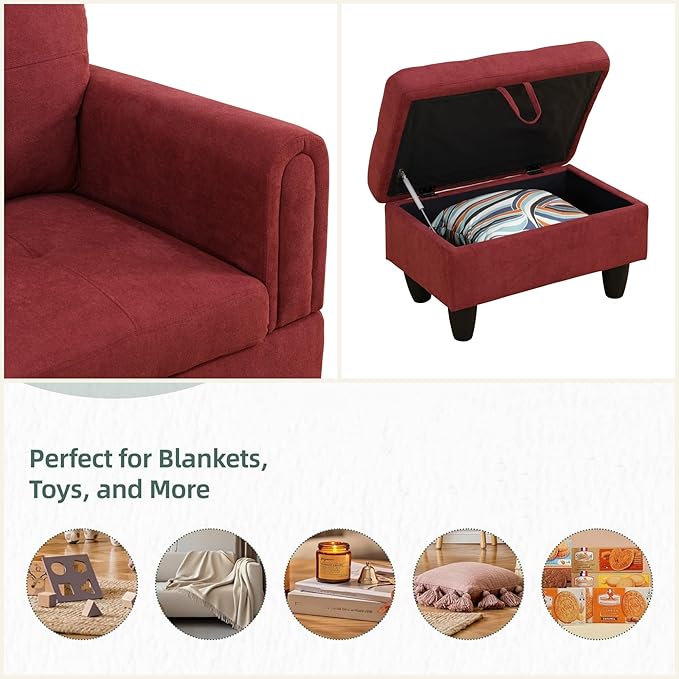 L Shaped Sectional Couches for Living Room, Modern Modular Sectional Sofa - Image 4