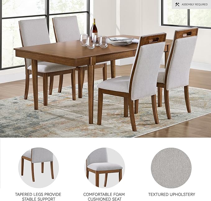Signature Design by Ashley Lyncott Contemporary Upholstered Armless Dining Chair - Image 4