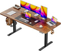 Huuger 63 x 28 Large Electric Standing Desk, Height Adjustable Computer Desk by Huuger