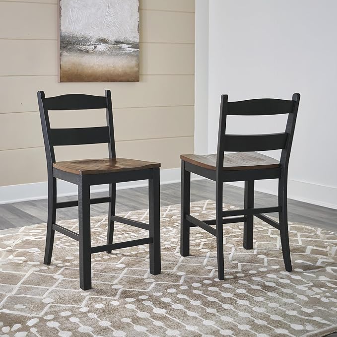 Signature Design by Ashley Valebeck Rustic 24” Counter Height Bar Stool - Image 2