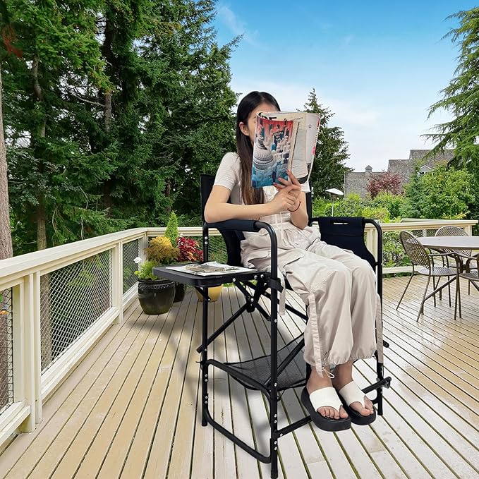 Tall Folding Directors Chair - Image 2