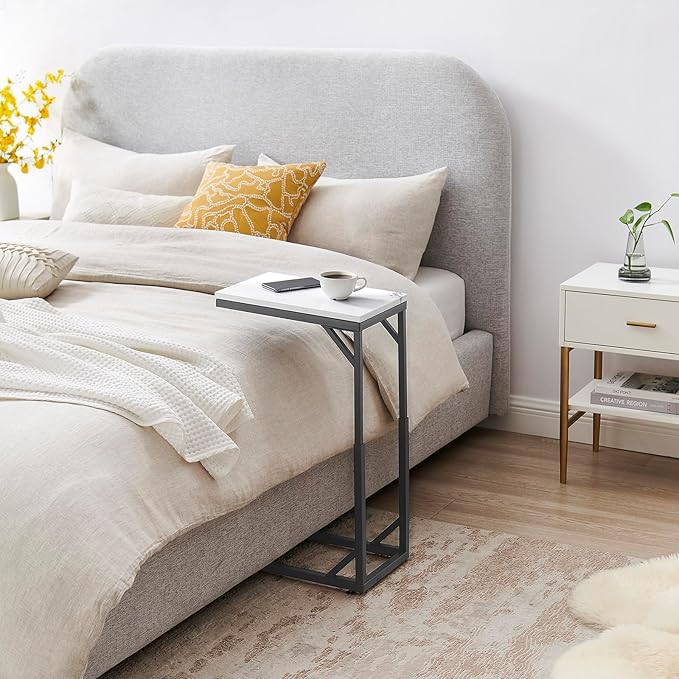 C-Shaped End Table, Small Sofa Table - Image 3