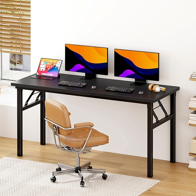 DlandHome Computer Desk 62 inches Office Desk Computer Table Study Writing Desk - Image 2