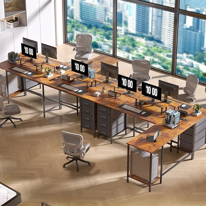 66" L Shaped Computer Desk - Image 2