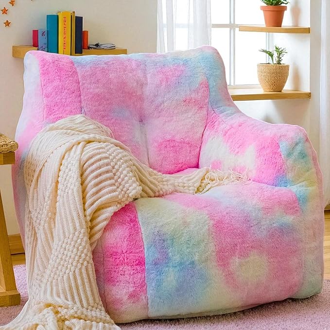 Bean Bag Chairs for Adults Ergonomic Support Reading Floor Sofa Chair by STMOZE