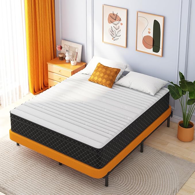 Queen Mattress, 12 Inch Queen Size Mattress Bed in a Box, Memory Foam & Pocket - Image 3