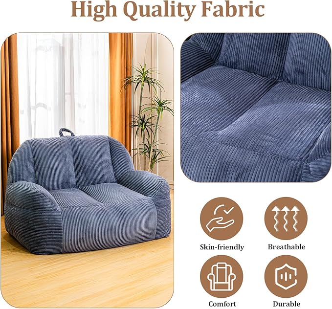 Giant Bean Bag Chair, Faux Fur Bean Bag Chairs - Image 7