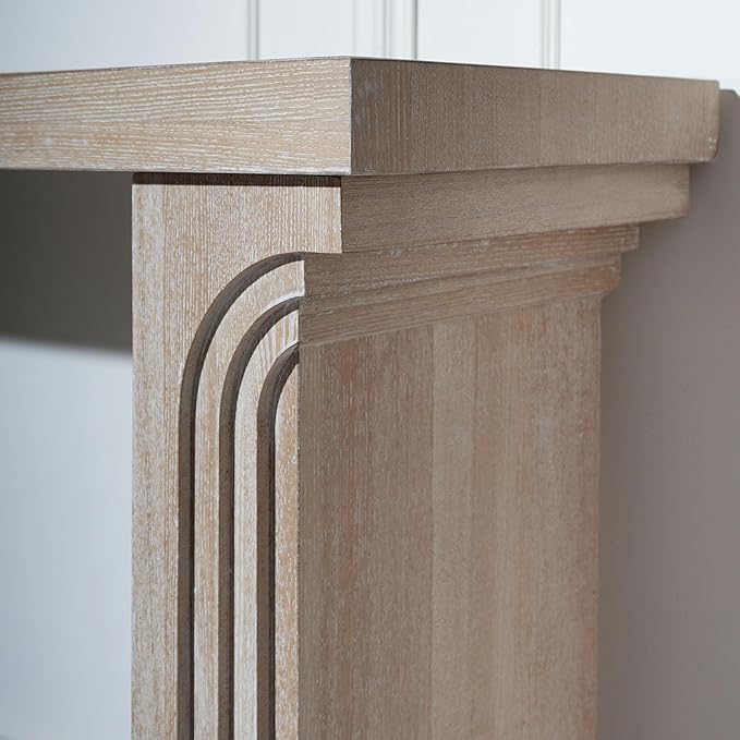 KEIKI Wood Entryway Console Table Behind Couch & Sofa, Modern Minimalist Style - Image 4