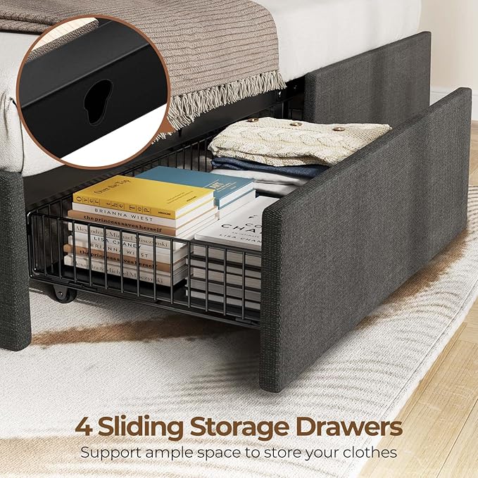 Rolanstar Full Size Bed Frame - Image 7