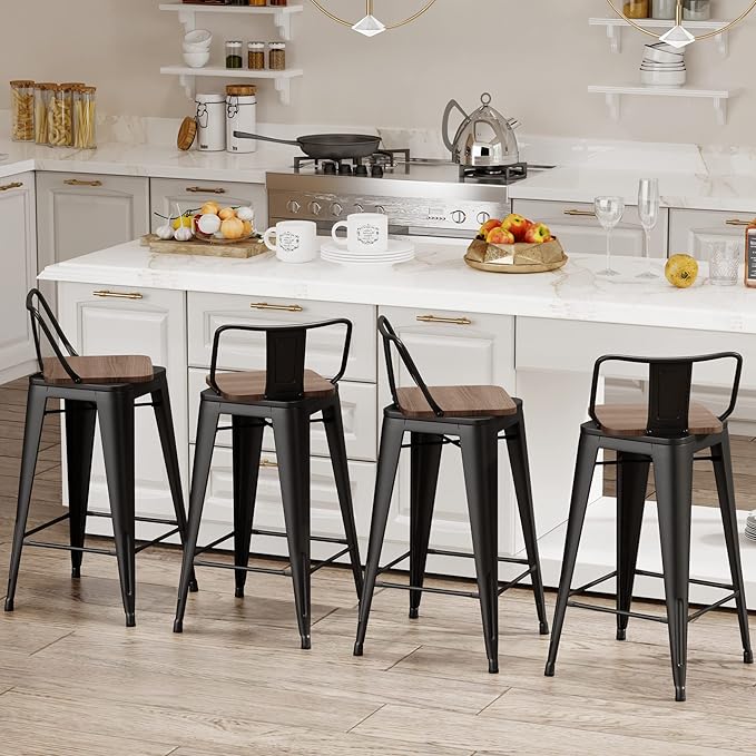 30 Inch Swivel Bar Stools Set of 4 - Image 2