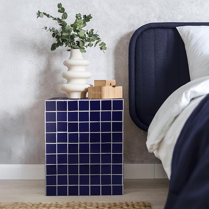 JONATHAN Y END2000D Callista 18" Modern Bohemian Ceramic Tiled Rectangle End - Image 2