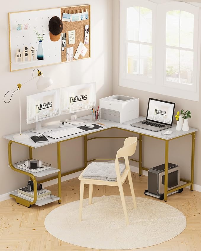 Teraves Reversible L Shaped Desk - Image 4