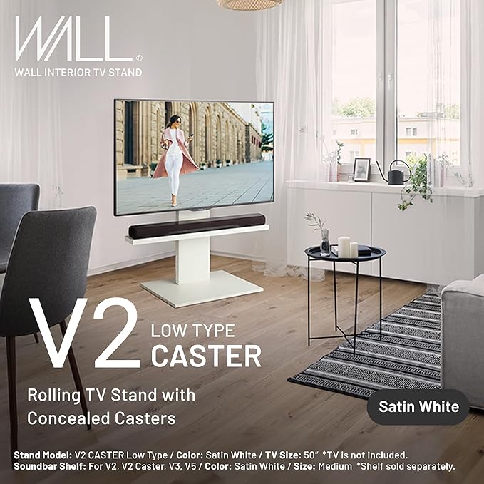 WALL V2 Caster Low Type | Minimalist Rolling TV Stand - Image 2