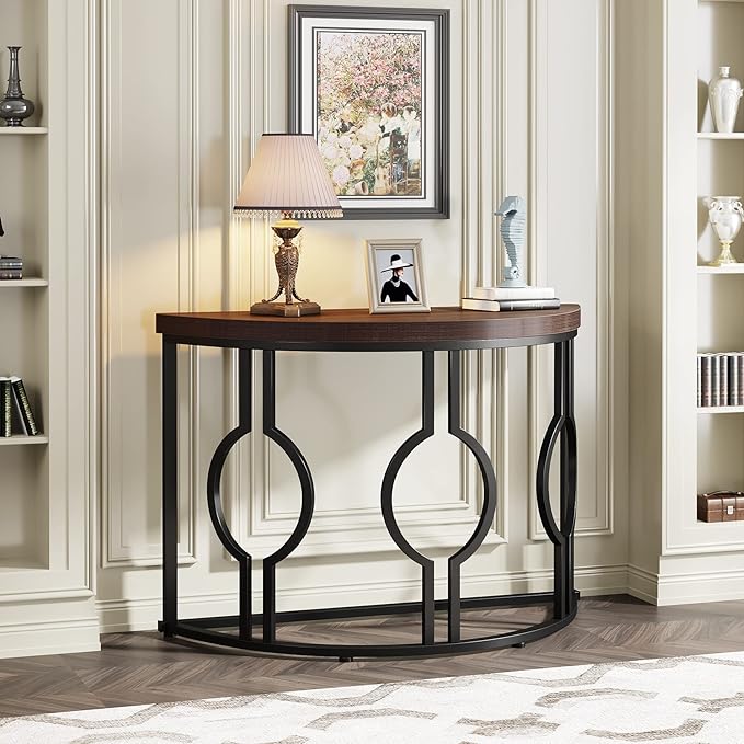 LITTLE TREE 43 Inch Half Moon Console Table - Image 2
