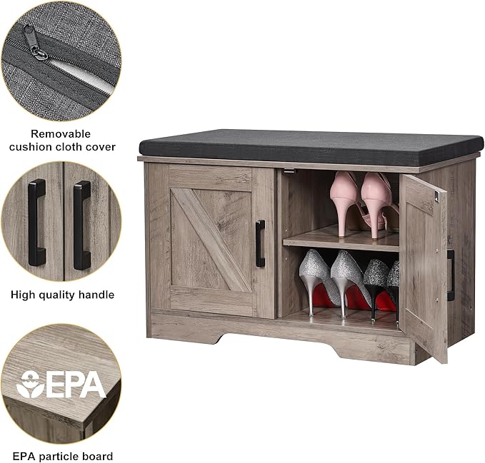 2-Tier Storage Bench, Shoe Bench - Image 5