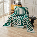 HANDONTIME Couch Cover Boho Sofa Covers Washable Forest Green Dog Covers by HANDONTIME