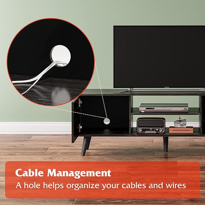 WLIVE TV Stand for 55 60 inch TV, Modern Entertainment Center - Image 7