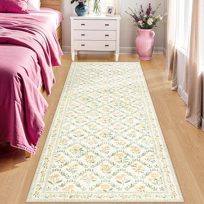 Runner Rug for Entryway: 2x10 Kitchen Rugs Non Slip Washable Ultra-Thin Soft - Image 2