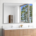 KOCUUY Large Silver Bathroom Mirror, 55x36 inch Rectangular Mirror by KOCUUY