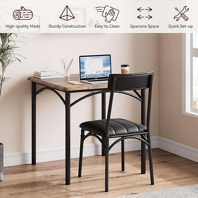 GarveeHome Dining Table Set for 2, Kitchen Table - Image 2