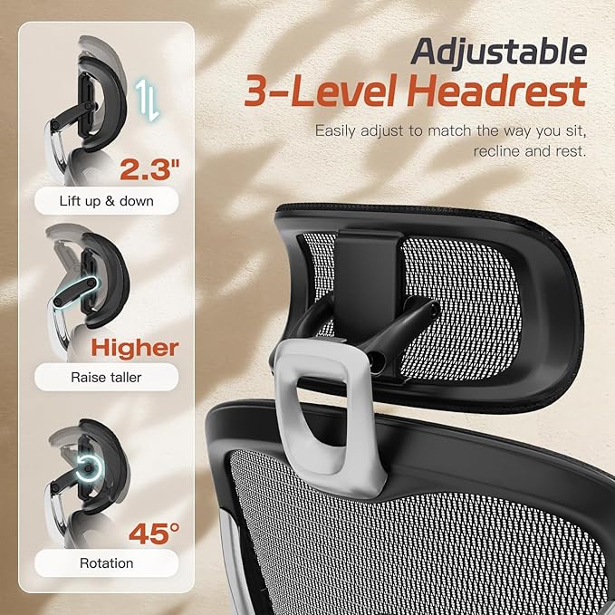 Ergonomic Office Chair, Mesh Desk Chair - Image 7