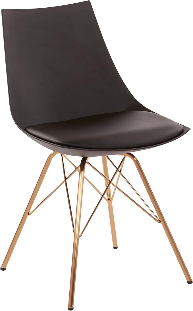 OSP Home Furnishings Oakley Mid-Century Modern Bucket Dining Chair by OSPHomeFurnishings
