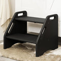 AMBIRD Wooden Step Stool, Two Step Stools 300 lbs Capacity by AMBIRD