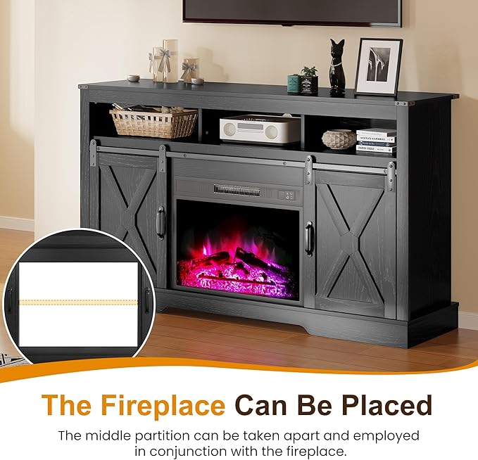 RoyalCraft Farmhouse TV Stand for 23" Fireplace - Image 8