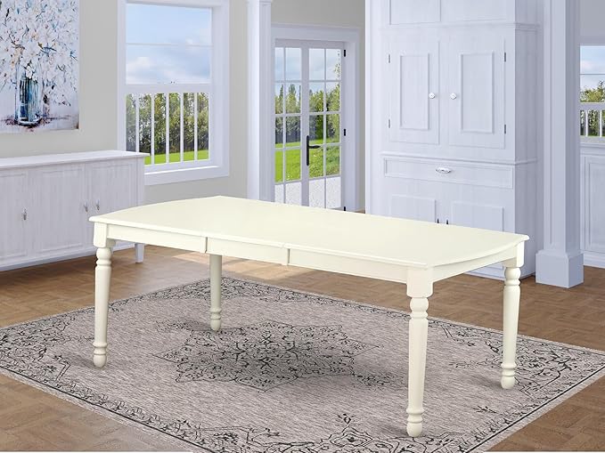 East West Furniture DOT-LWH-T Dover Modern Kitchen Table - Image 2