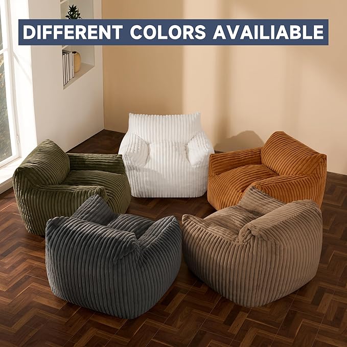 Giant Bean Bag Chairs for Adults, Oversized Chaise Lounge Chair Indoor - Image 7