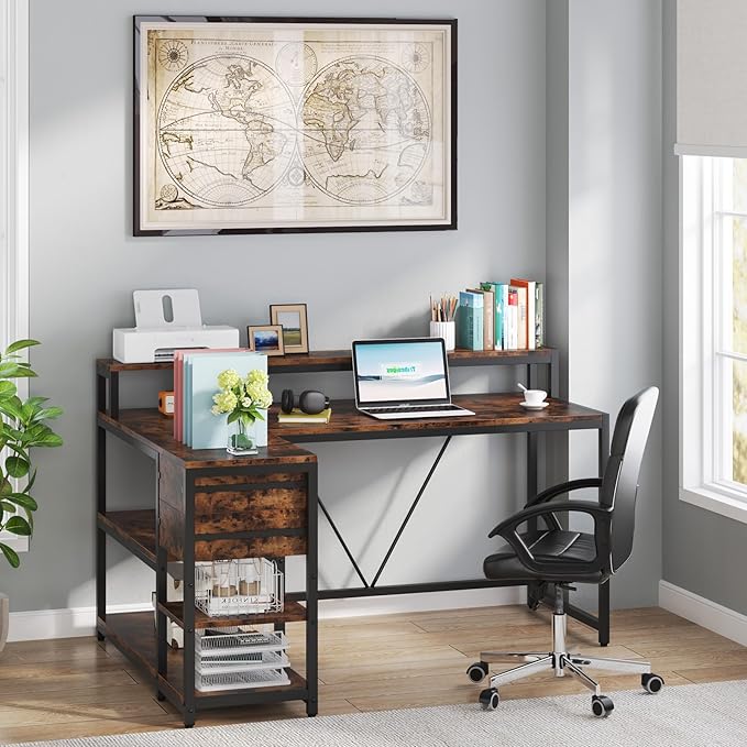 Tribesigns Reversible L Shaped Desk - Image 7