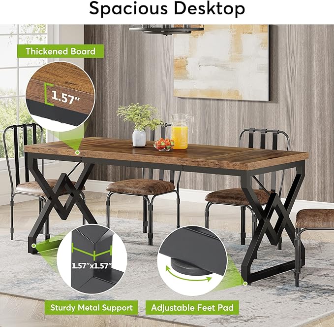 Tribesigns 63-inch Executive Desk, Large Office Computer Desk - Image 6